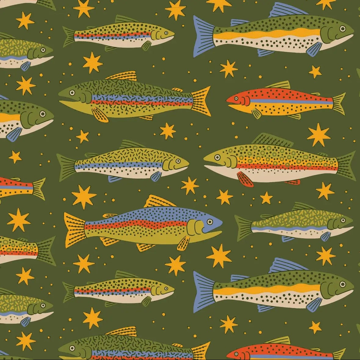 Trek Light Double Hammock | Trout Print