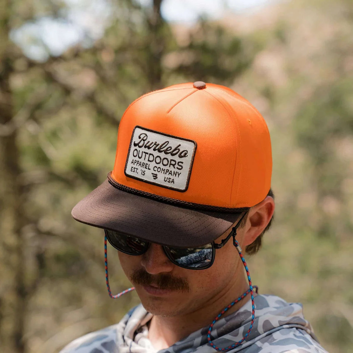 Burlebo Cap Blaze Outdoors Orange & Brown Bill