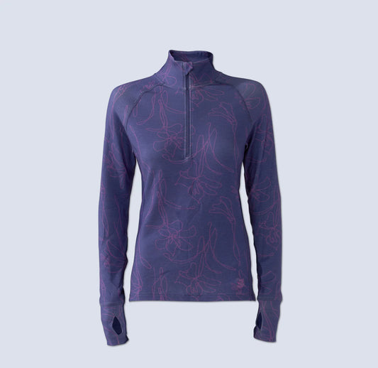 Wild Rye Bassett Half Zip in Storm Contour ￼
