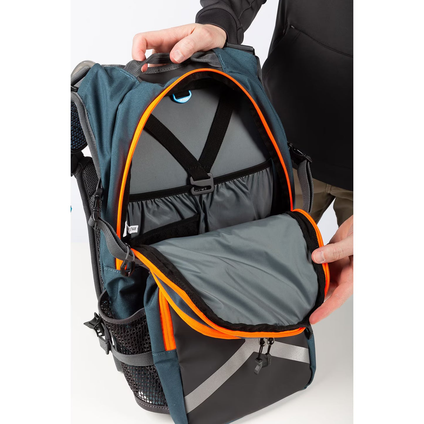 KLIM Arsenal 15 Backpack - Petrol - Strike Orange