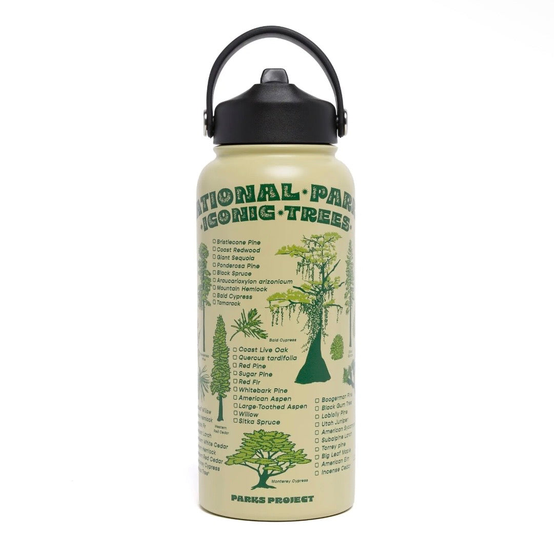 Parks Project Iconic Trees Checklist 32oz. Insulated Water Bottle