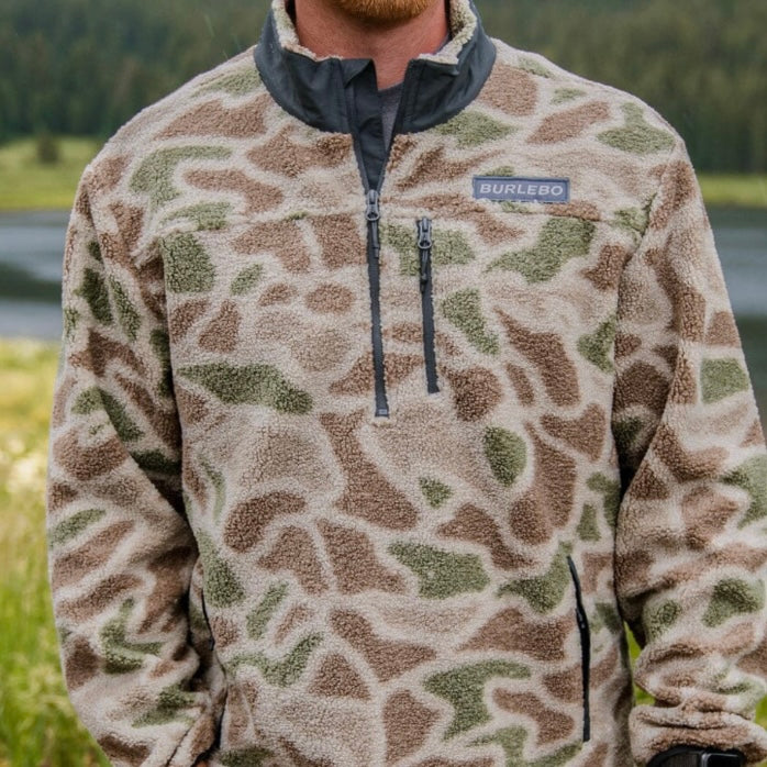 Burlebo Sherpa - Quarter Zip - Alpine Camo