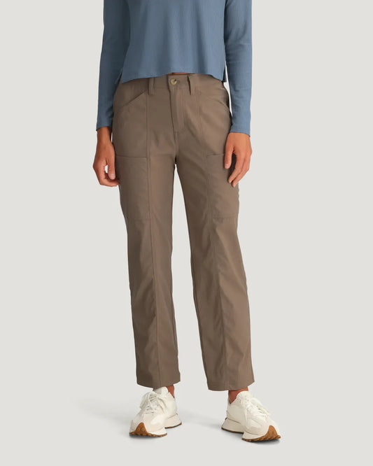 Free Fly Women's Topogrid Pant - Fossil