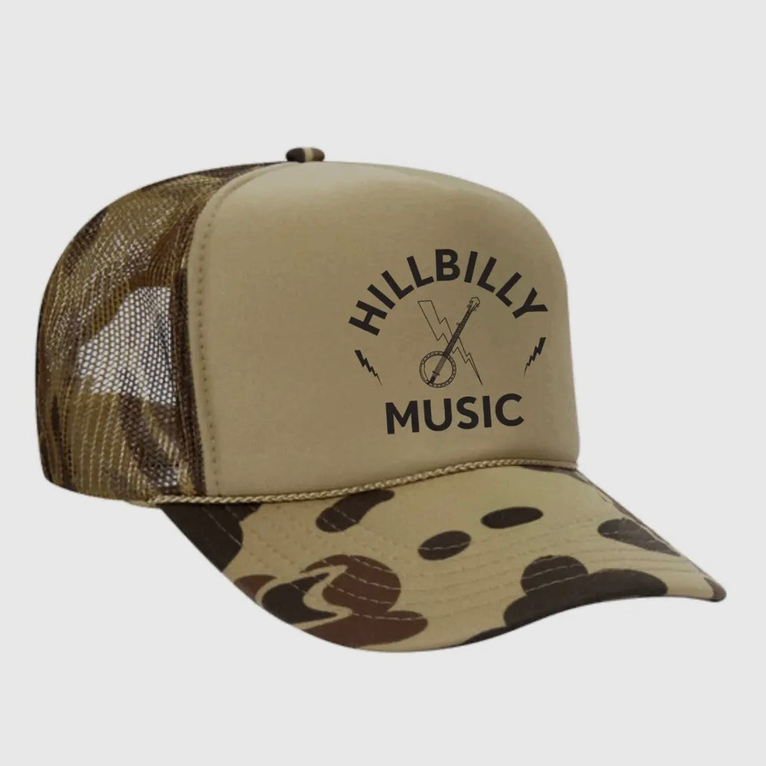 Hillbilly Music Trucker Hat (Camo)