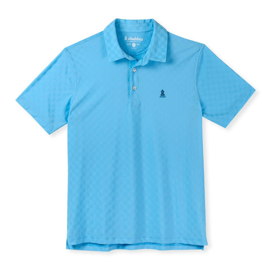 Chubbies Shorts - The Afternoon Blue Textured Performance Polo