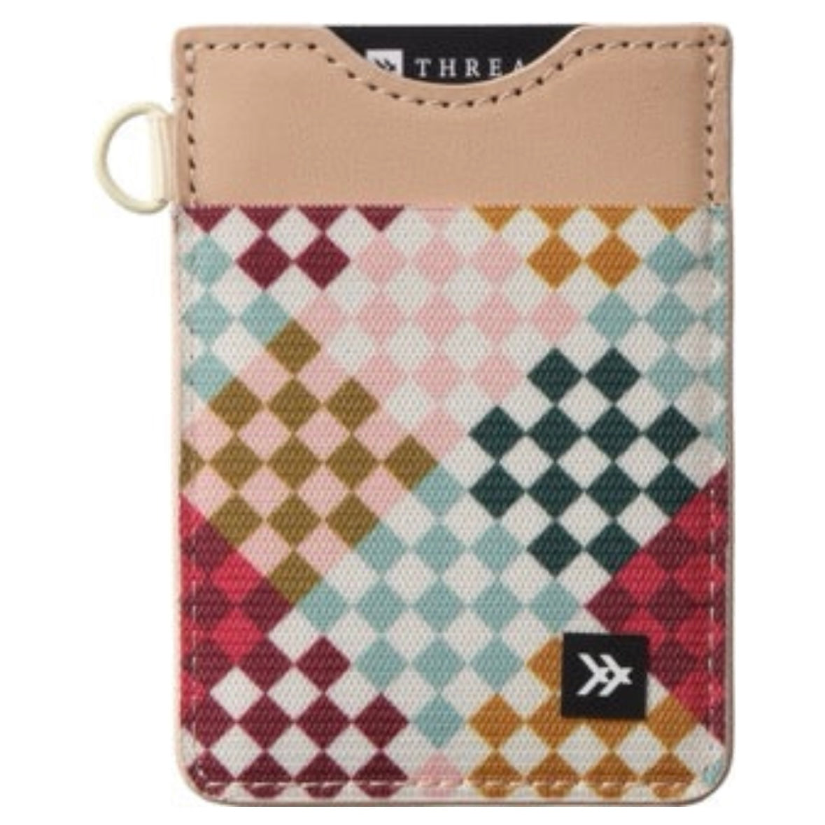 Thread Vertical Leather Wallet