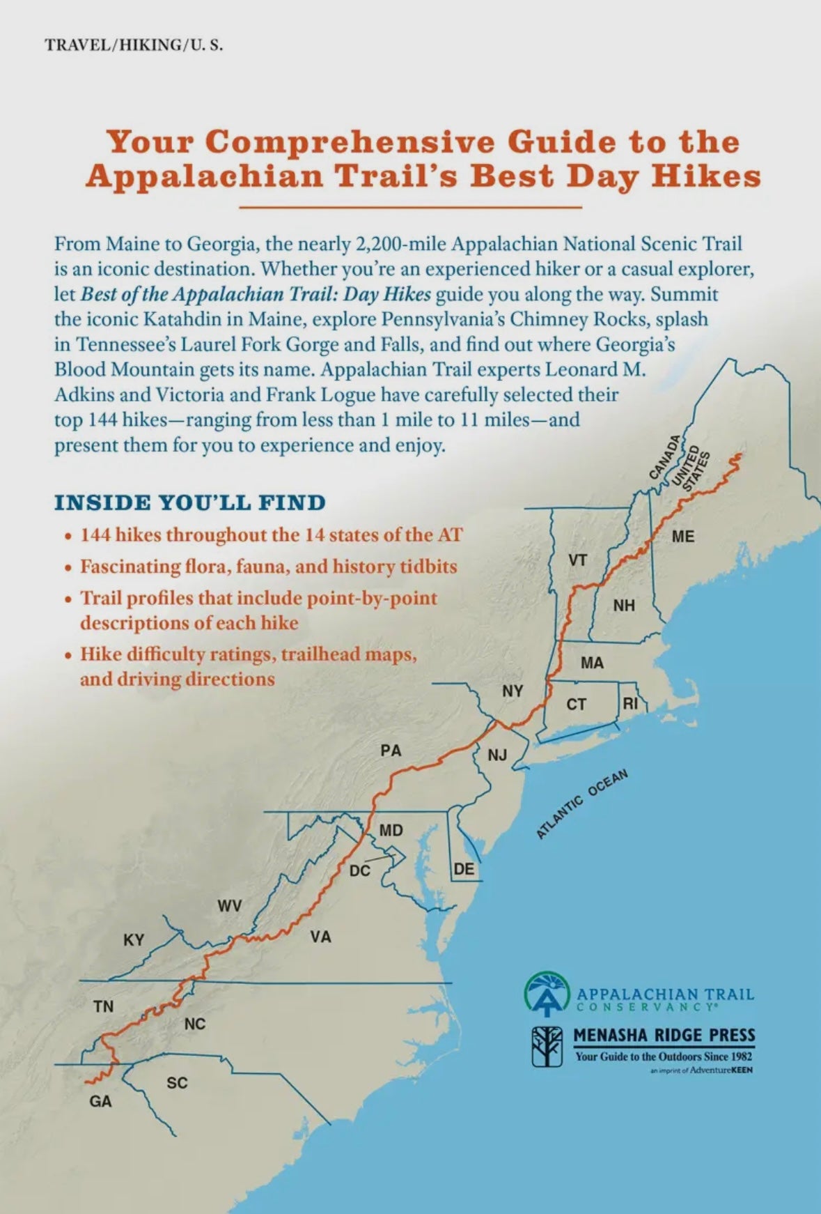 Best of Appalachian Trail: Day Hikes 3e
