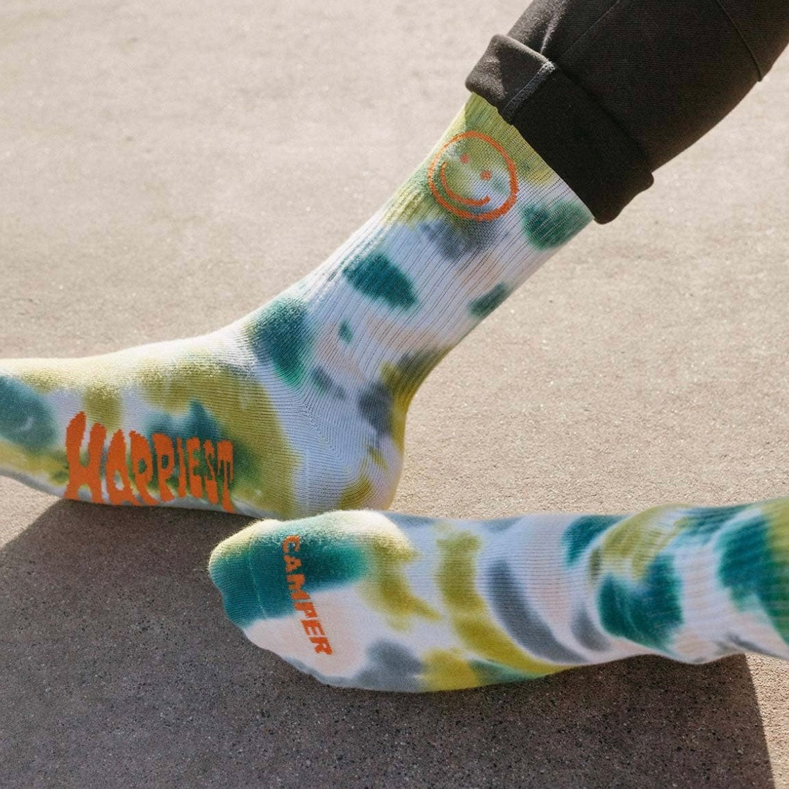 Trek Light Gear Happiest Camper Tie Dye Socks