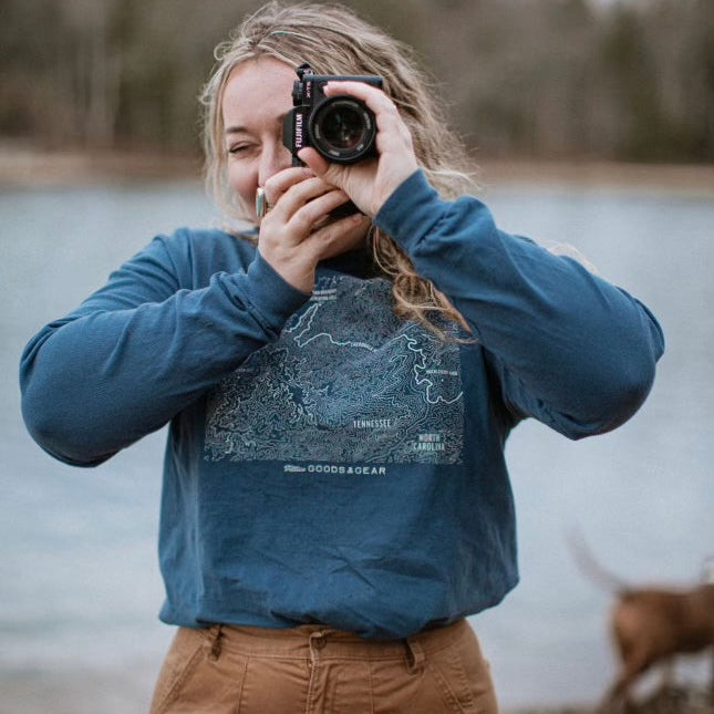 G&G Topographic Map Long Sleeve T-Shirt