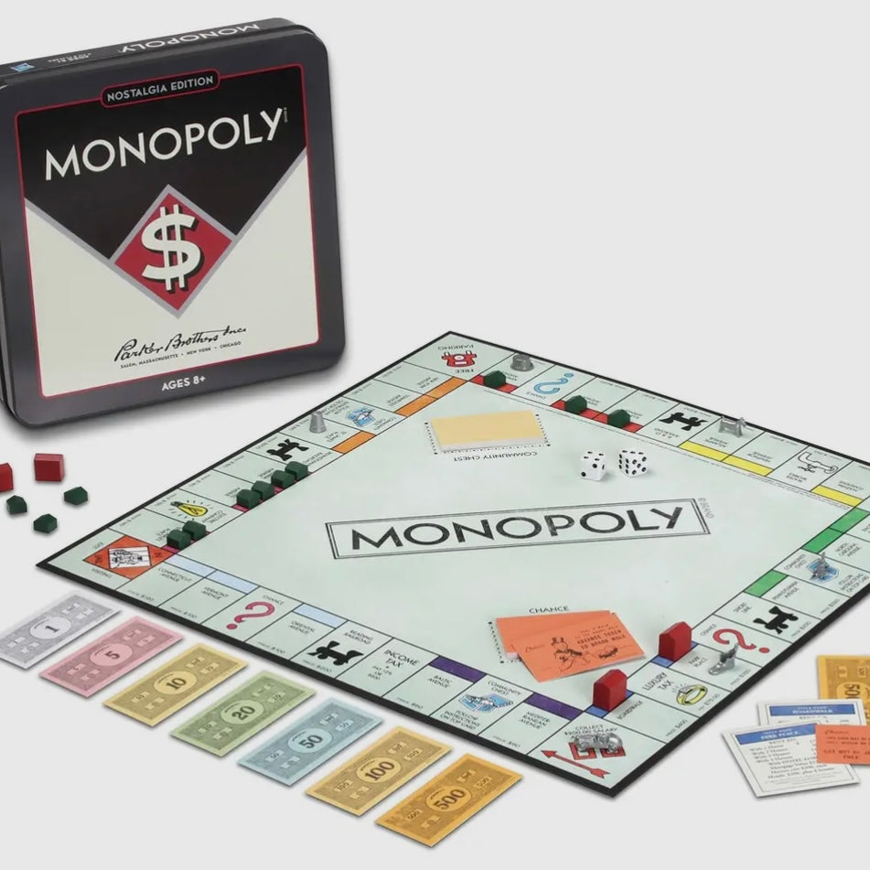 WS Game Company Monopoly in Nostalgia Tin