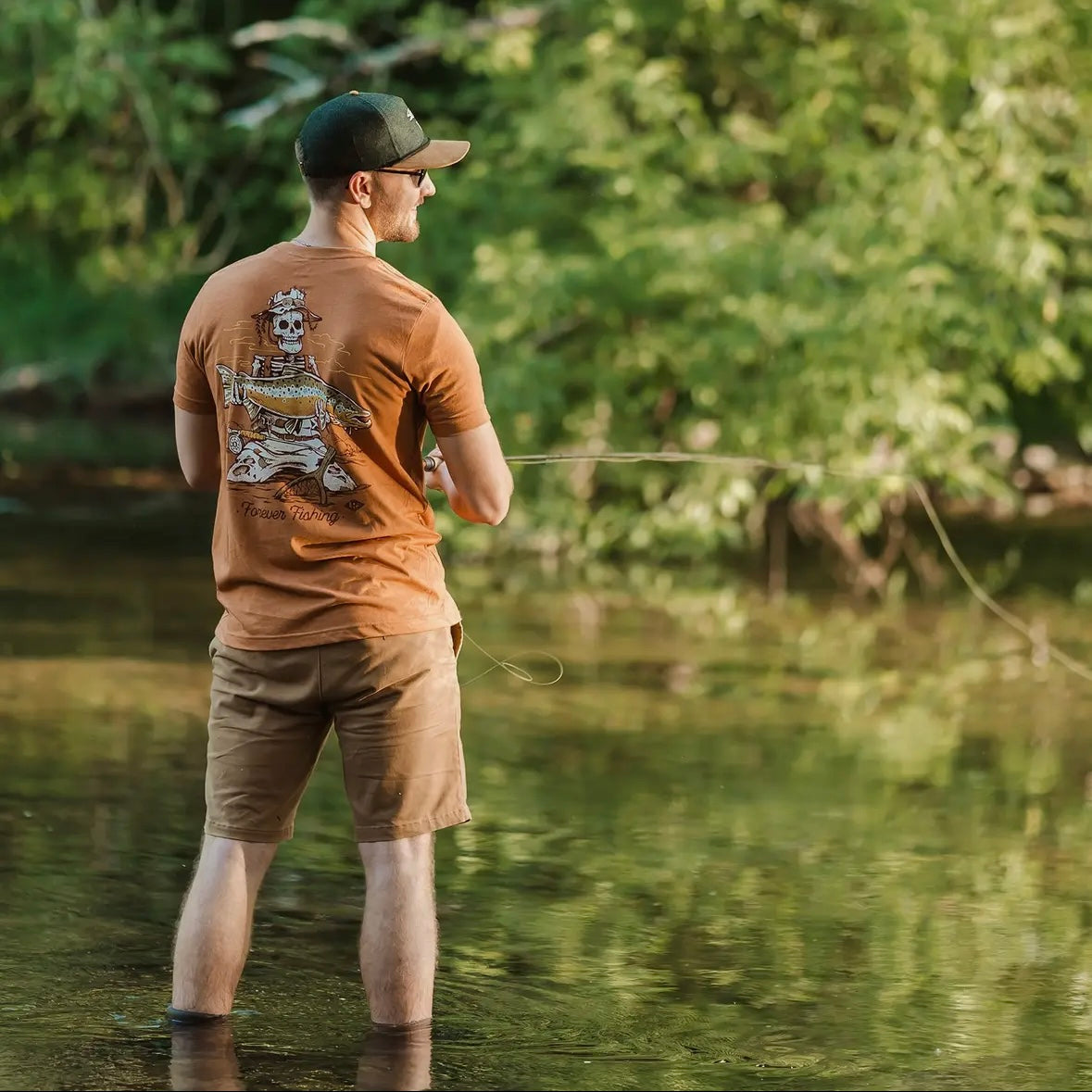 Lakes Rivers Streams Forever Fishing | Brown Trout Tee