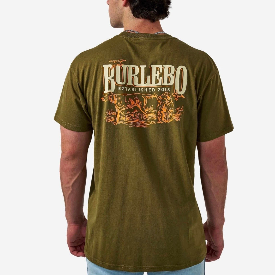 Burlebo Short Sleeve Tee - Hunting Dogs - Hunter Green