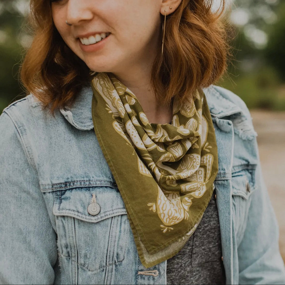 Handker Bandana 100% Organic Cotton 22" x 22"