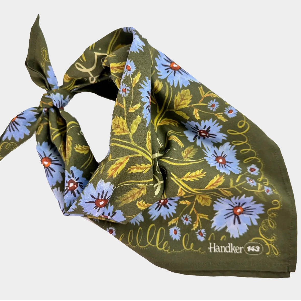 Handker Bandana 100% Organic Cotton 22" x 22"