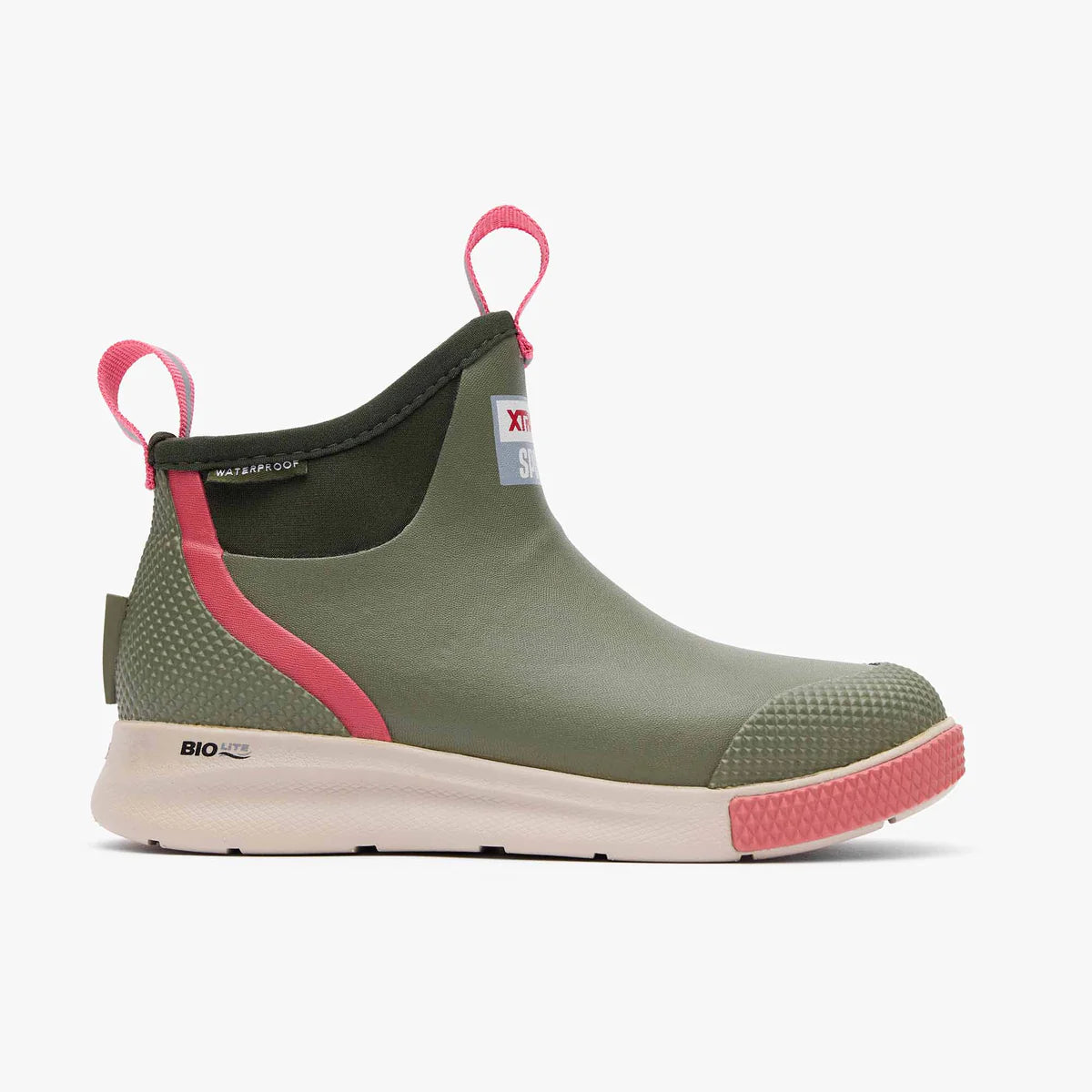 XTRATUF Women's Ankle Deck Boot Sport in Olive