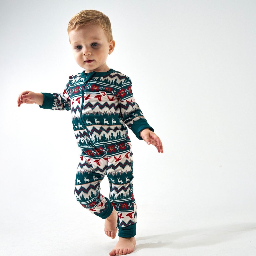 Burlebo Baby Zip-Up Christmas