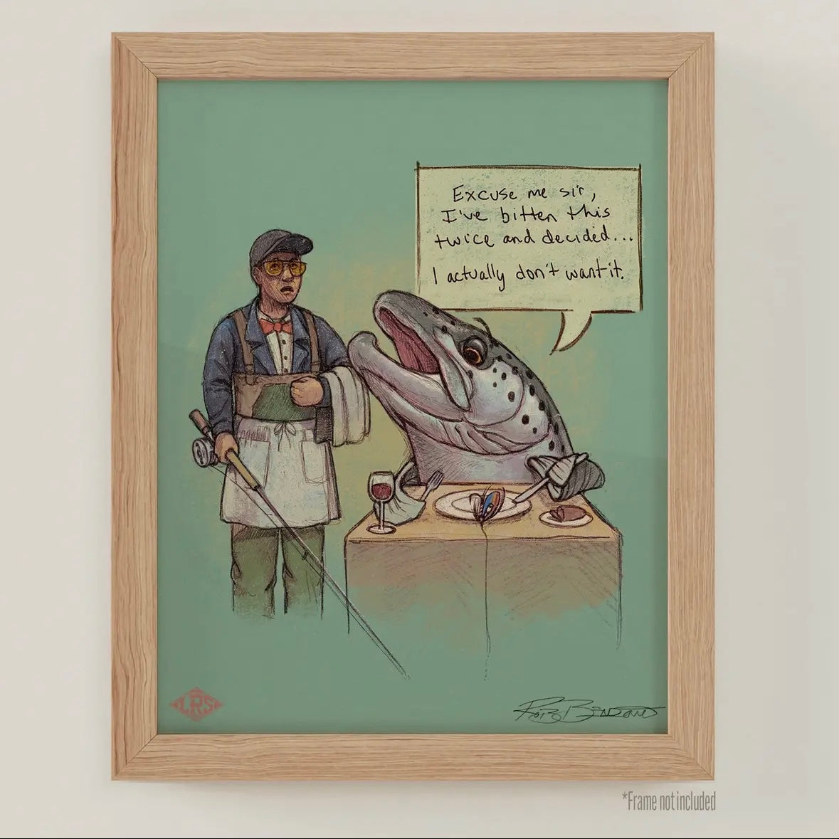 Lakes Rivers Streams Trout Snob Wet Fly Print