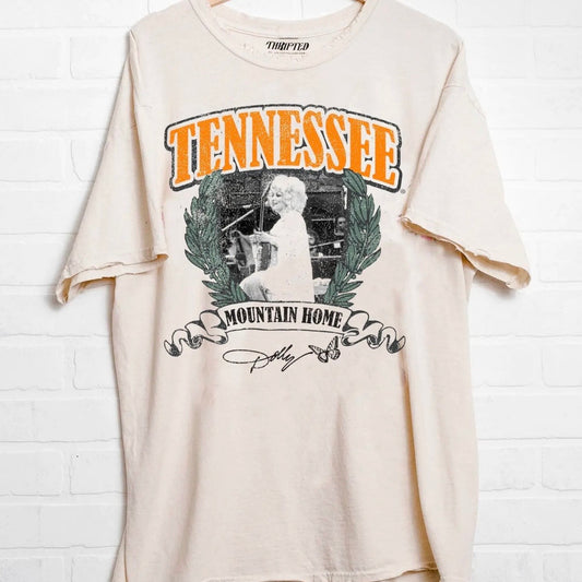 Dolly Parton Mountain Home Tennessee Off White Tee