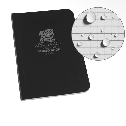Rite in the Rain 3.5" X 5" Pocket Notebook - Black