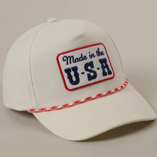 Made in the USA Embroidery Patch Trucker Hat