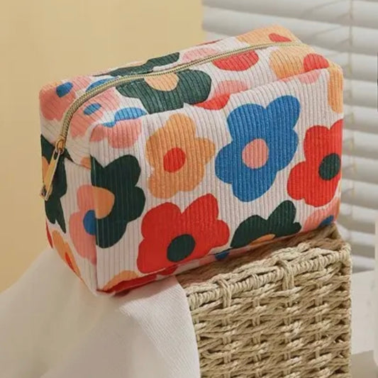 Flower Heart Makeup Cosmetic Pouch Bag