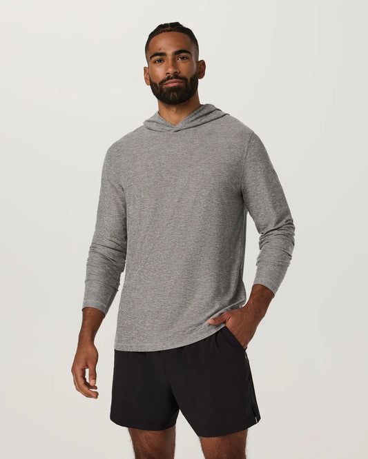 Vuori Men's Strato Tech Hoodie Heather Grey
