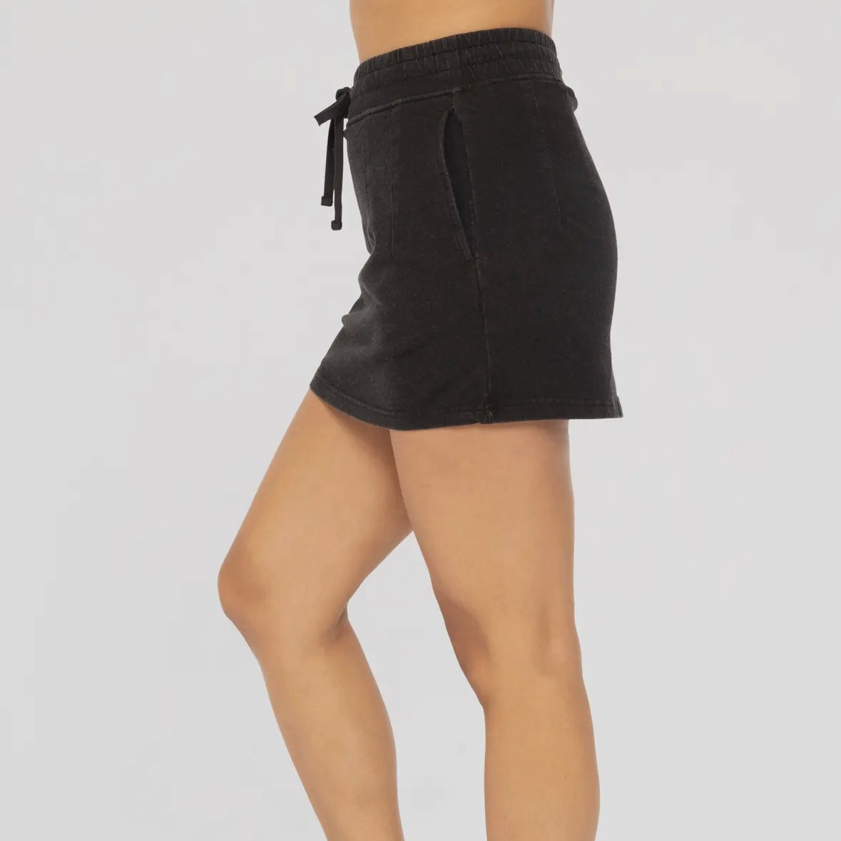 Mono B Cotton Blend Mini Skort Black