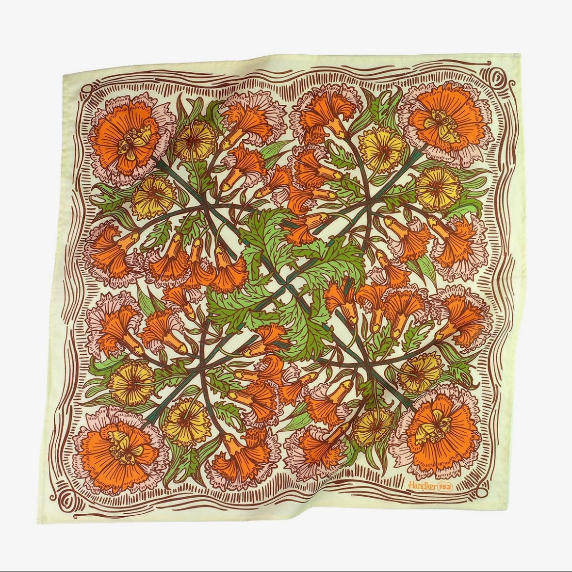 Handker Bandana 100% Organic Cotton 22" x 22"