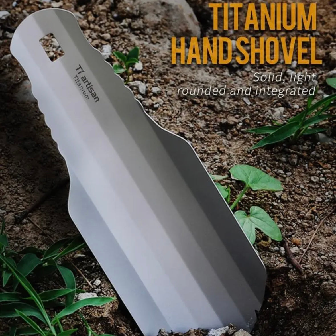Ultralight Backpacking Trowel Titanium Shovel Hiking Trowel For Outdoor Campsite Use