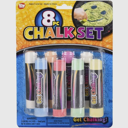 7.5" Chalk Set 8pc Llb Stationary