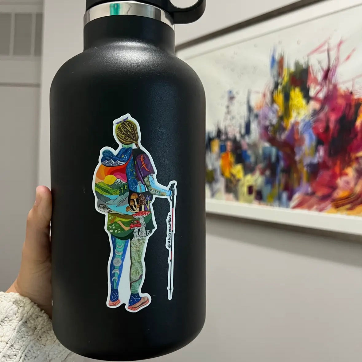 Abstract Hikes Stickers