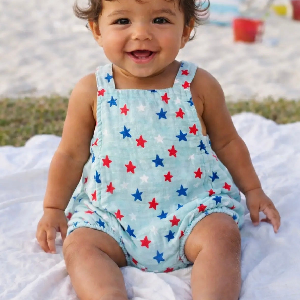 Muslin Retro Sunsuit