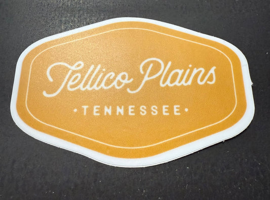 Yellow Tellico Plains, TN Sticker