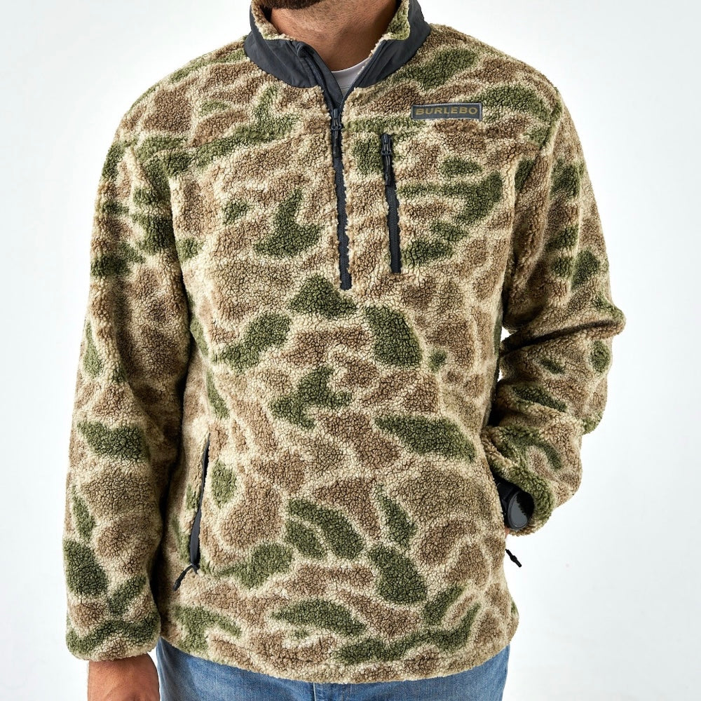 Burlebo Sherpa - Quarter Zip - Alpine Camo