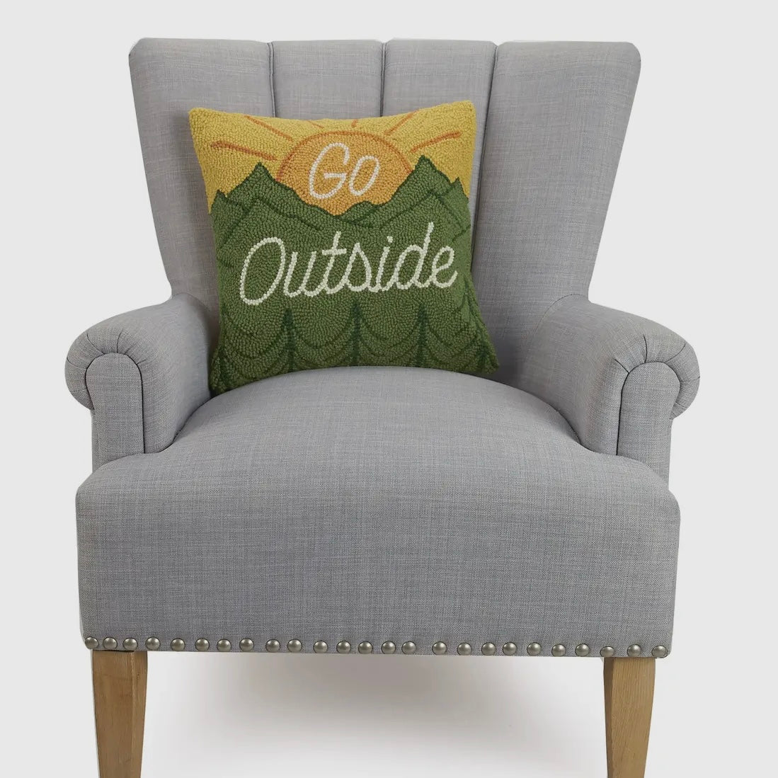 Go Outside Hook Pillow