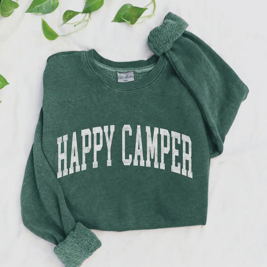 Happy Camper Mineral Graphic
Sweatshirt