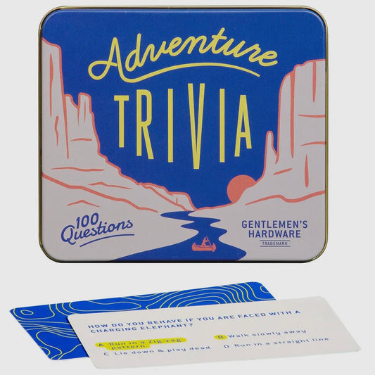 Gentlemen's Hardware Adventure Trivia - 100 Card Game Set