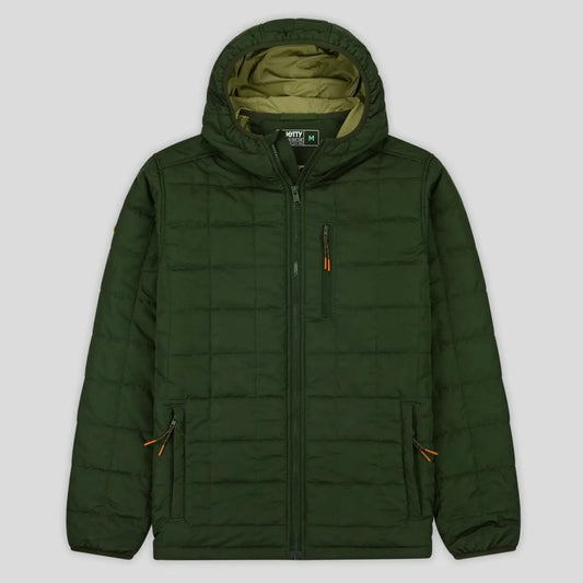Jetty Puffer Coat - Military Green