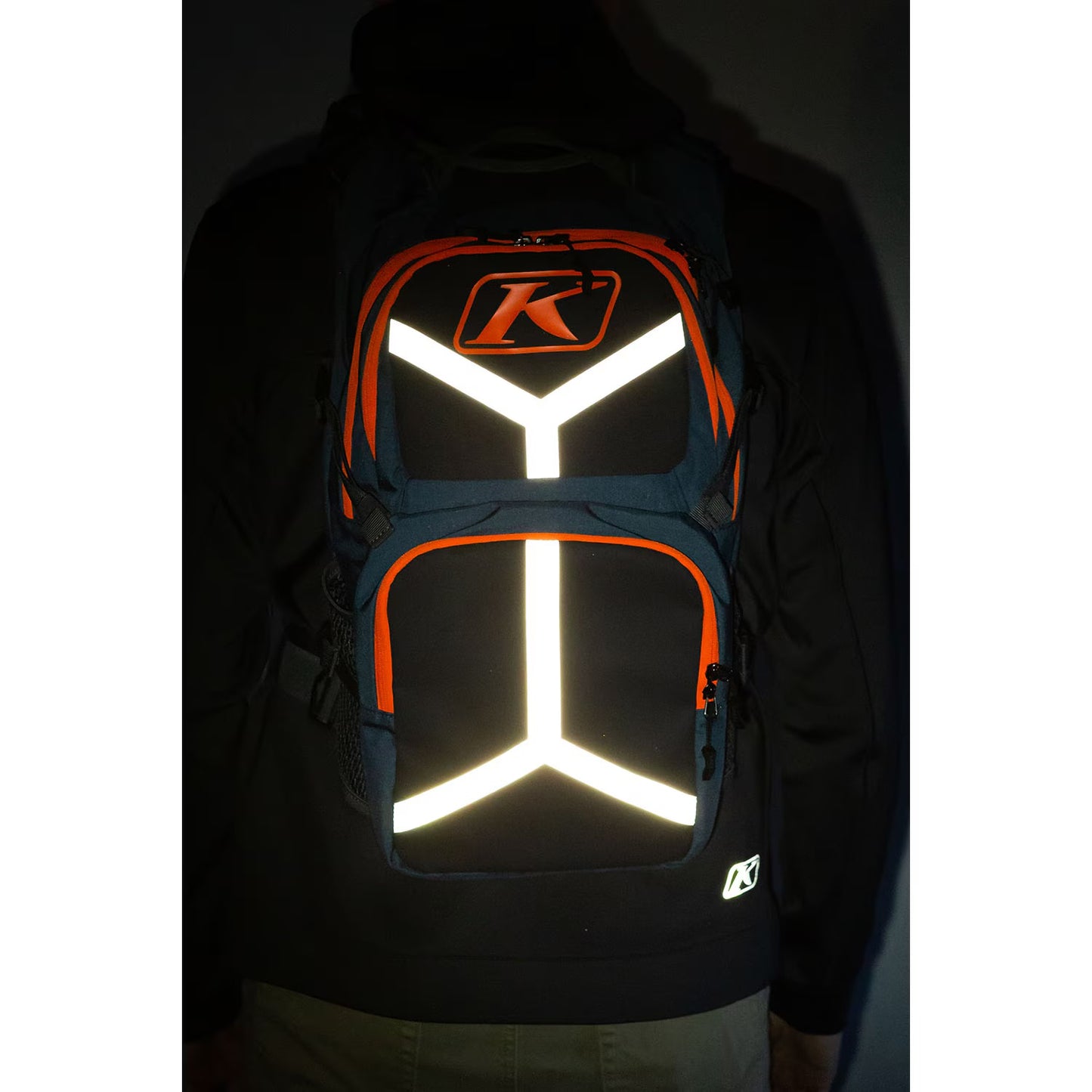 KLIM Arsenal 15 Backpack - Petrol - Strike Orange