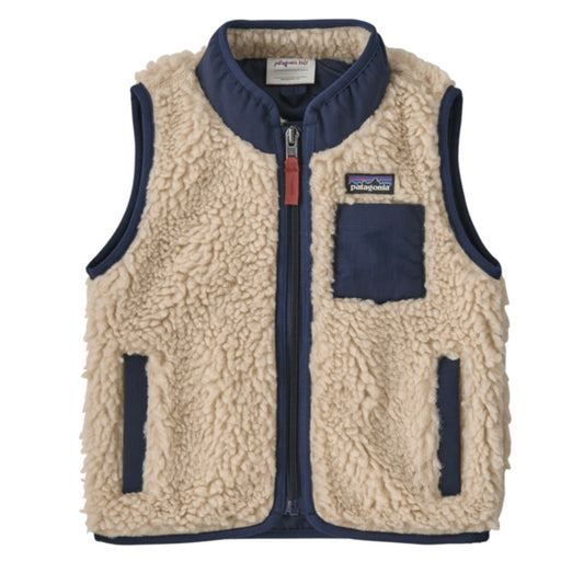 Patagonia Baby Retro-X Vest - Dark Natural w/New Navy