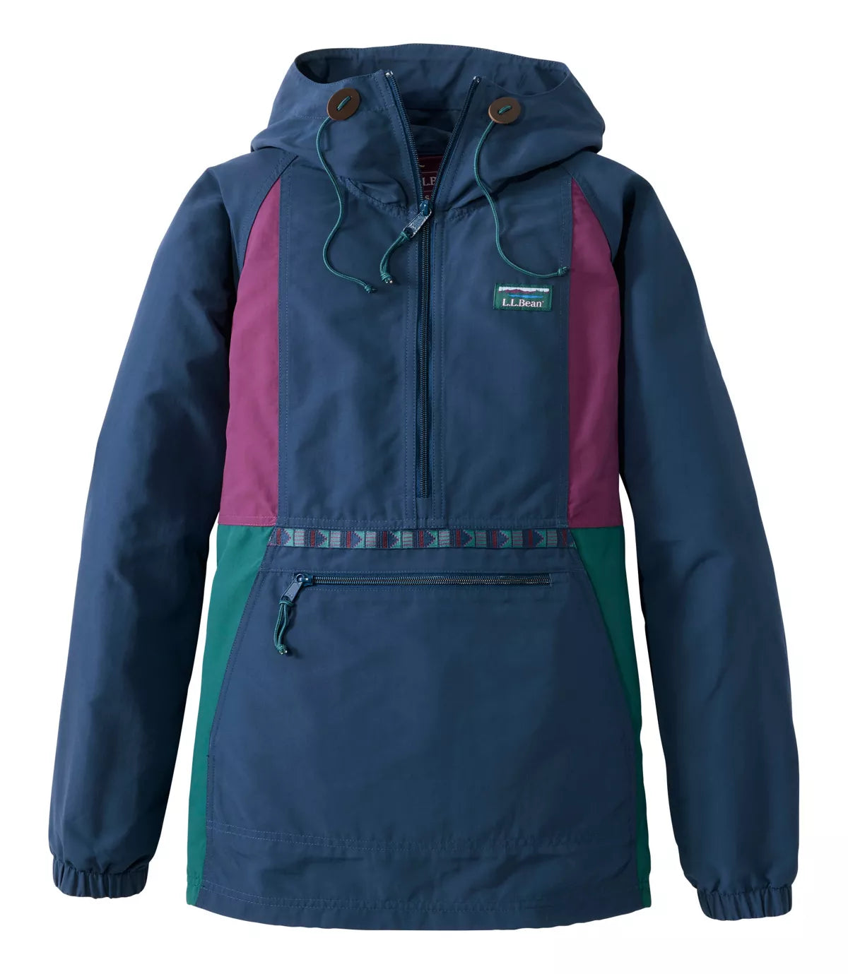 L.L. Bean Mountain Classic Anorak W's Reg Mariner Blue/Wood Violet