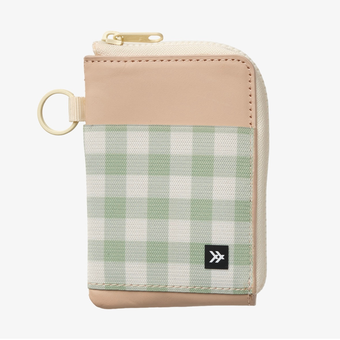 Thread Leather Zip Wallet