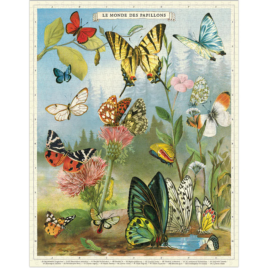 Cavallini & Co World Of Butterflies - 1,000 Piece Puzzle