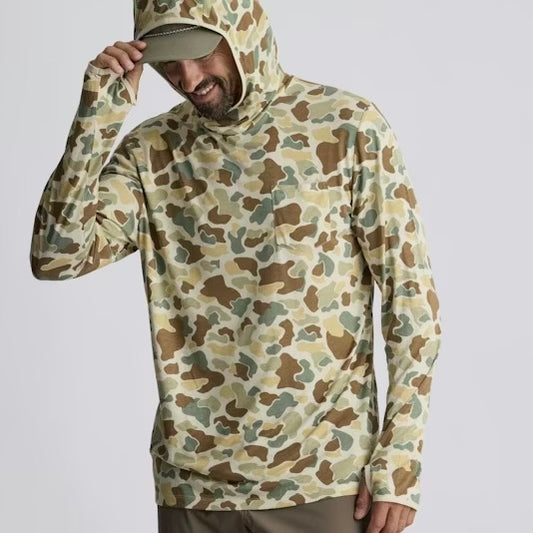 Free Fly Men's Bamboo Lightweight Hoodie - Vintage Camo