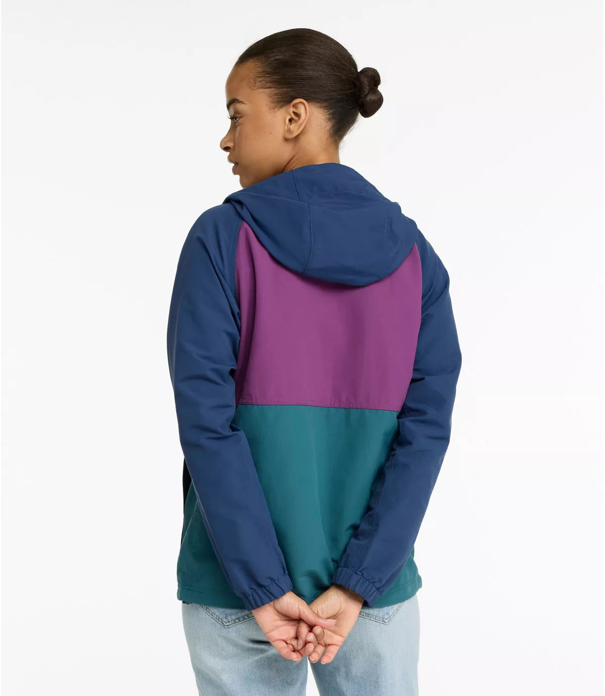 L.L. Bean Mountain Classic Anorak W's Reg Mariner Blue/Wood Violet