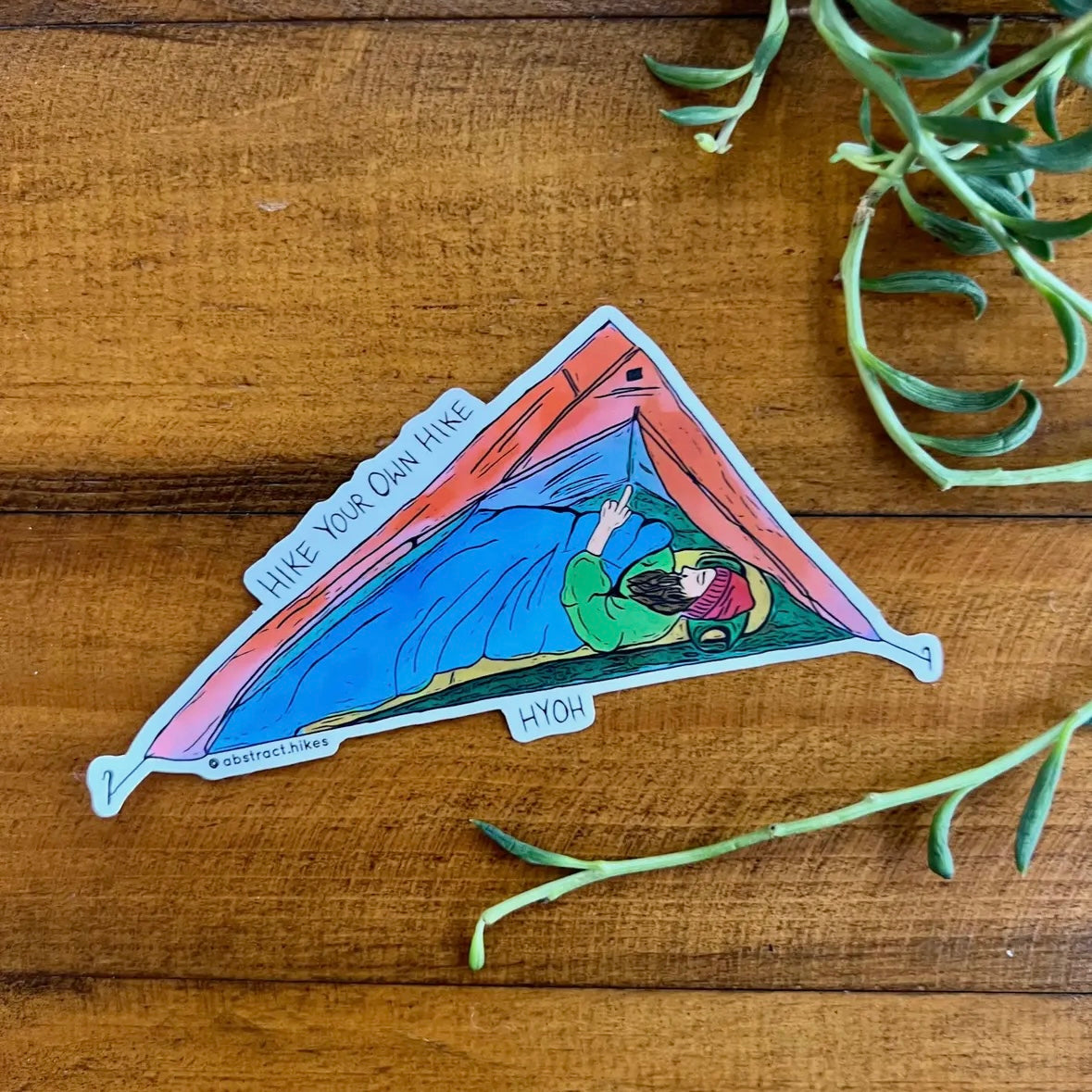Abstract Hikes Stickers