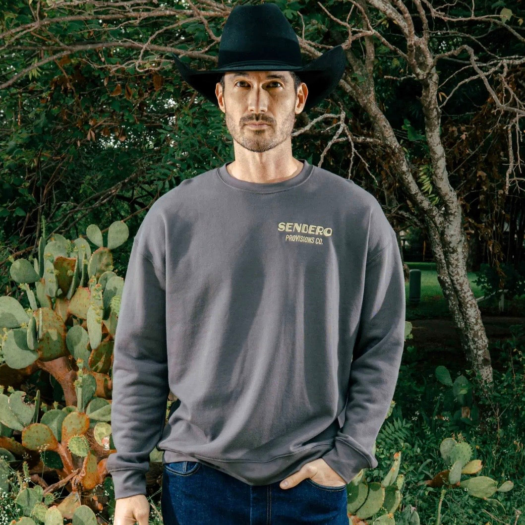 Sendero Deer Fishers Sweatshirt - Charcoal