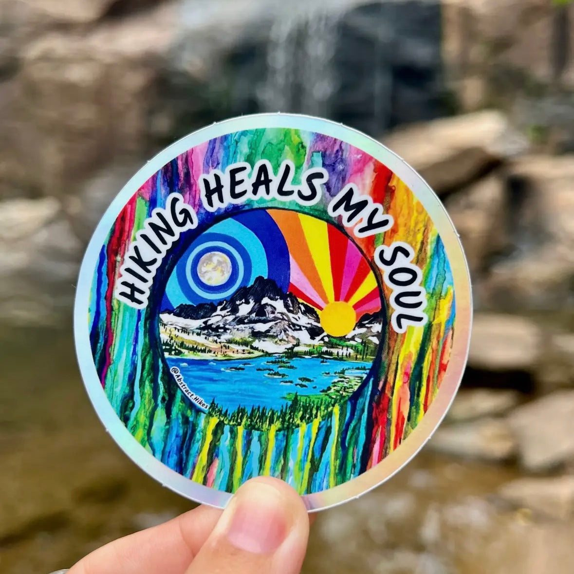 Abstract Hikes Stickers