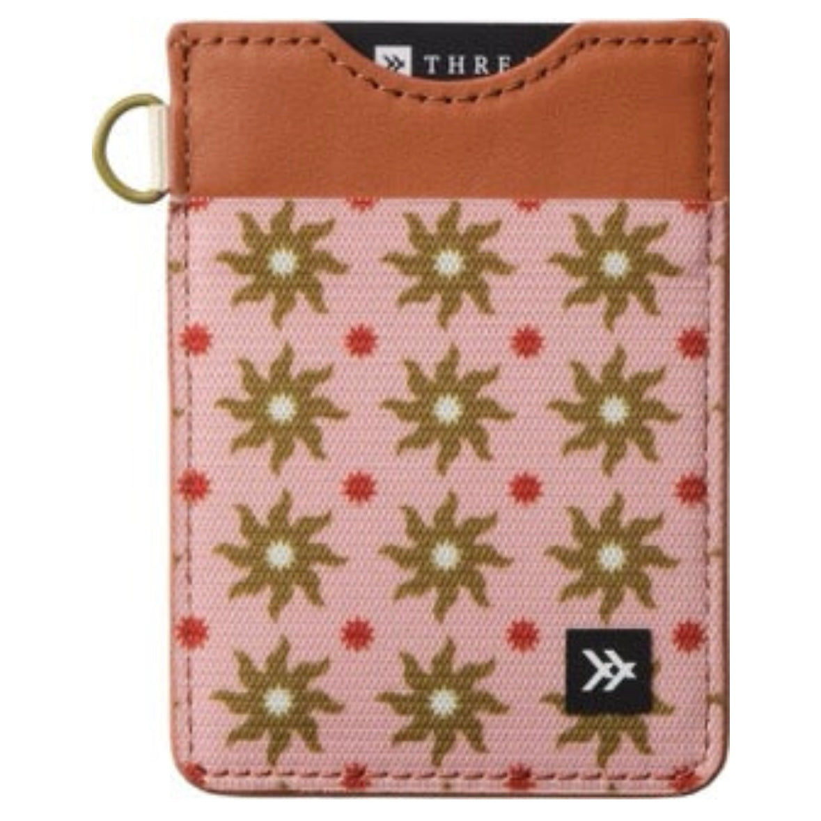 Thread Vertical Leather Wallet