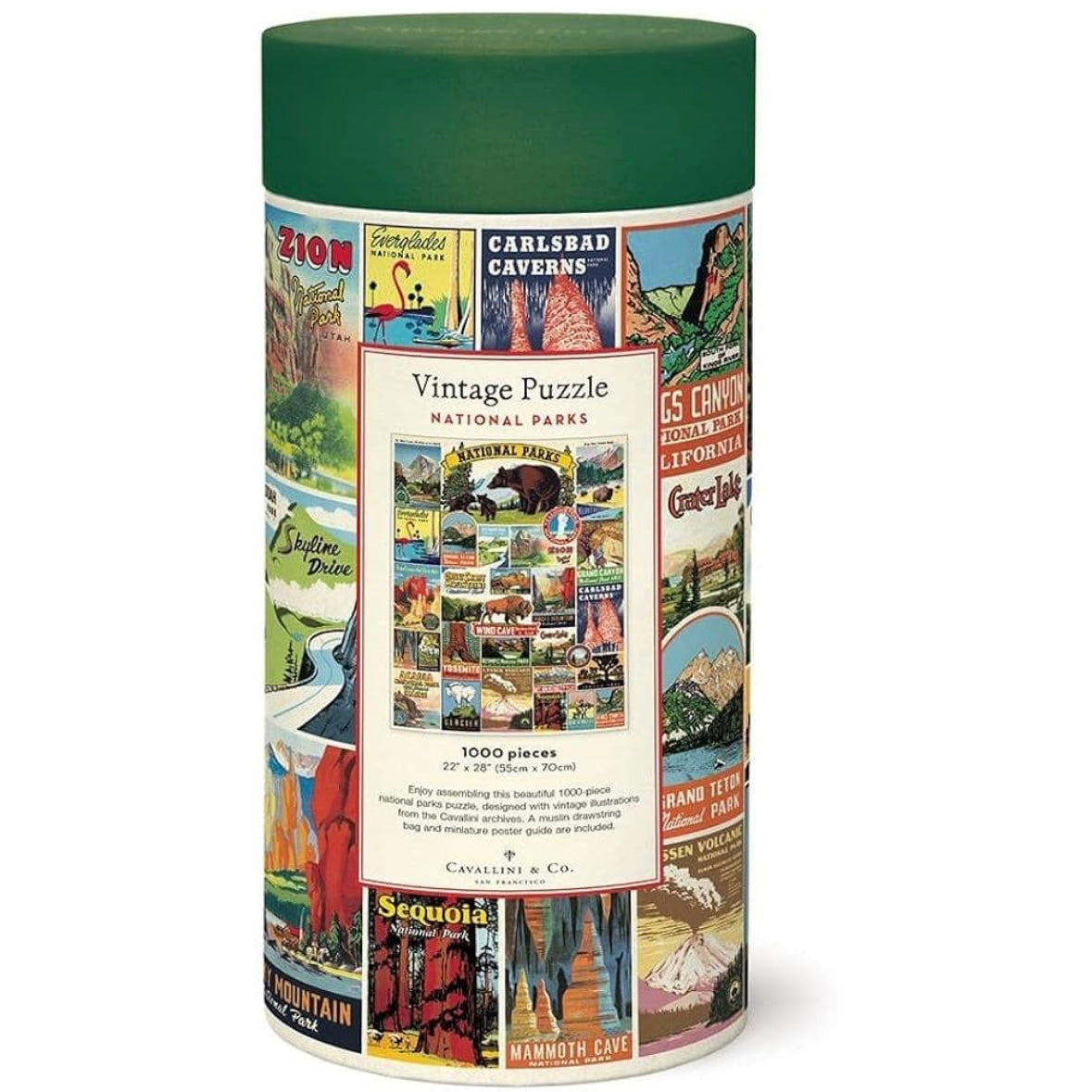 Cavallini & Co National Parks 1,000 Piece Puzzle